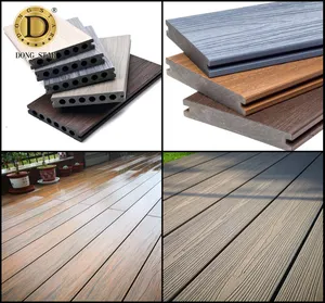 Holz-Kunststoff-Verbund werkstoff Terrassen dielen, Fester Bodenbelag für den Außenbereich WPC-Holz beläge