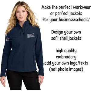 Custom Women's Custom Embroidery Soft Shell Jackets L720 <b>Workwear</b> with Logo Texts C-Free and Recycled - Product Image 4