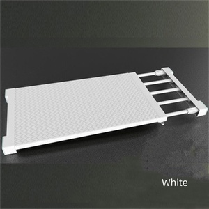 Einstellbarer Schrank-Organisator Aufbewahrungsregal wandmontierter Kleiderschrank dekorative Regale Schrankhalter - Product Image 6