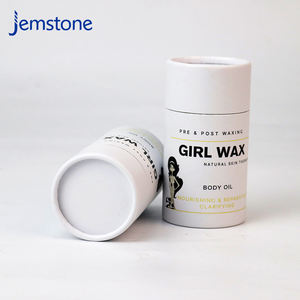 Embalaje de tubo de papel de cilindro artesanal Kraft biodegradable reciclado de alta calidad 100% con tapa - Product Image 2