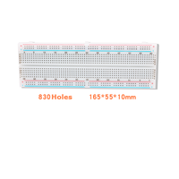 Composants électroniques mb-102 830 trous mini 165*55*10mm prototype carte universelle expérience planche à pain