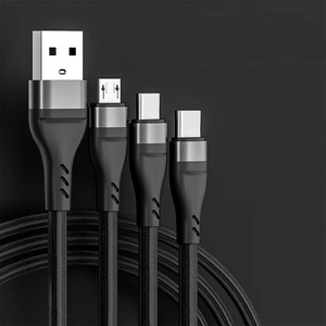 Cable de Carga Rápida 3 en 1 de 100W con <span class=keywords><strong>Micro</strong></span> USB 3.0 y Tipo-C, Trenzado de Nailon, Conductor de Cobre Puro, para Teléfonos/Tabletas/Bancos de Energía, 12 Meses de Garantía - Product Image 4