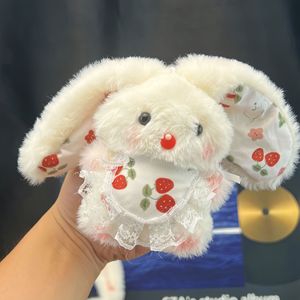 Lindo Colgante <span class=keywords><strong>de</strong></span> Peluche <span class=keywords><strong>de</strong></span> Conejo con Orejas Largas y Esponjosas que Chirrea, Ideal como Llavero para Compra al por Mayor - Product Image 4