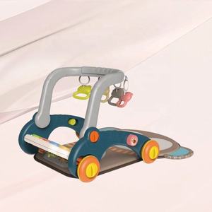 Marchette à roulettes en plastique 6 en 1 pour bébés, y compris panier, tapis de jeu, piano à pédale pour cheval à bascule - Product Image 6