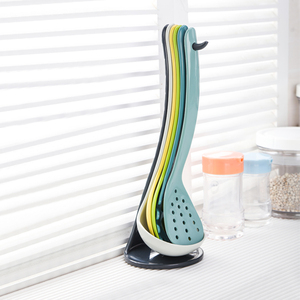 ชุดเครื่องครัวซ้อนขนาดกะทัดรัดพร้อมที่เก็บของแบบแม่เหล็กทำจากไนลอน5ชิ้นหลากสี - Product Image 4