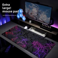 Tapis de souris de jeu style Cyberpunk E-sports, multi-tailles, avec bords renforcés, pour ordinateur, pour garçons, tapis de bureau épais, antidérapant, en caoutchouc naturel
