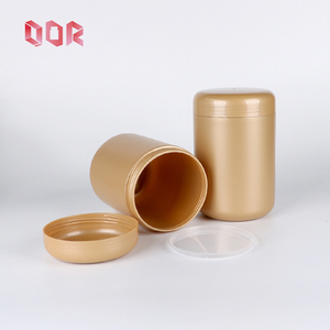 New Arrival Factory Produce 1000ml Gold Large Round Power Bottle Manufacturers 1000g HDPE <b>Protein</b> Jar with Inner Pp Caps - Product Image 3
