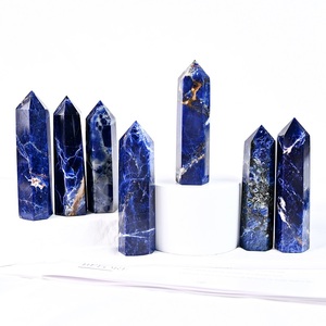 مصنع مخصص رخيصة الثمن بلورات الطاقة الطبيعية الحجر نقطة سوداليتي للتأمل - Product Image 2