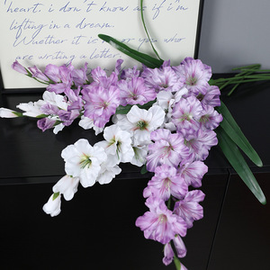 <span class=keywords><strong>Fleur</strong></span> artificielle en plastique de style européen, nouvelle <span class=keywords><strong>épée</strong></span> à double feuille, gladiolus, violet doré, <span class=keywords><strong>d</strong></span>écoration de salle de Thanksgiving, <span class=keywords><strong>d</strong></span>écoration de la maison - Product Image 4