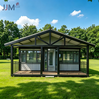 Maison conteneur sécurisée préfabriquée pliable et extensible, résistante aux ouragans, de 20 pieds ou 40 pieds, avec 2 chambres, salle de bain et cuisine