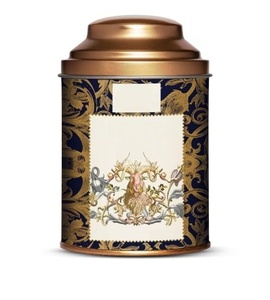 Contenedor de Metal Grande con Doble Tapa Hermética, Diseño Vintage, Redondo, para Almacenar Granos de Café y Té Negro - Product Image 1