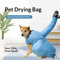 Sac de séchage pour animaux de compagnie, sac séche-cheveux pour chiens, sac de séchage rapide pour toilettage, accessoire de bain pour animaux, usage domestique