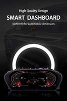 Compteur de vitesse LCD pour tableau de bord de voiture avec CarPlay sans fil et Android Auto pour BMW X5 E70, affichage tête haute (HUD) pour cockpit