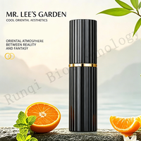 Eau de Parfum Noire Côtelée avec Bordure Dorée, Parfum Oriental Vibe Reality Fantasy, Petit Emballage Personnalisable