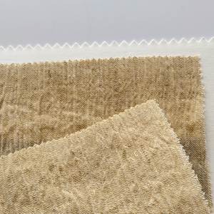 B5031コットンリネンメッシュクリンクル生地高級衣服素材無地染め固体パターン - Product Image 6