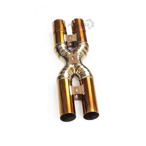 Tubo de Escape Intermedio de Alto Rendimiento de Aleación de Titanio Personalizado, Perfectamente Compatible con <span class=keywords><strong>Ferrari</strong></span> F12 <span class=keywords><strong>FF</strong></span> 6.2L, Tubo de Escape Tipo X - Product Image 5