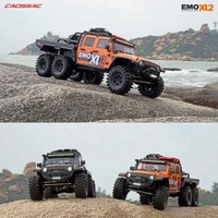 CrossRC Emo XL2, Camioneta RC Metálica a Escala 1:8, 6WD, Motor sin Escobillas, Control por Aplicación, Alcance de 350m, Lista para Usar