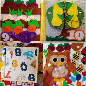 <span class=keywords><strong>Libro</strong></span> de Actividades de Fieltro Montessori para Educación Temprana, Hecho a Mano, Mi Primer <span class=keywords><strong>Libro</strong></span>, Animales, Cognición Matemática, <span class=keywords><strong>Libro</strong></span> Sensorial para Niños - Product Image 4