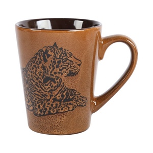 Tasse à thé en céramique rétro, restaurant pour animaux africains, glaçage de gestion, haut de gamme - Product Image 4