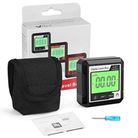 HW-LL029/LL030/LL031 goniomètre de niveau d'inclinomètre de rapporteur numérique de vente chaude compteur de niveau de jauge d'angle de 90 degrés avec l'aimant