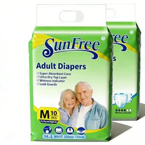 Couches pour adultes personnalisées en usine OEM, couches pour adultes avec protection anti-fuites, couches pour adultes japonaises de haute qualité avec SAP, couches jetables pour adultes gériatriques - Product Image 1