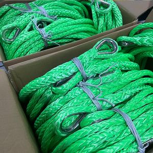 <span class=keywords><strong>Corde</strong></span> de <span class=keywords><strong>treuil</strong></span> synthétique tressée en fibre <span class=keywords><strong>Dyneema</strong></span>/UHMWPE de 10mm 12mm pour 12V ATV UTV tirant le remorquage - Product Image 5