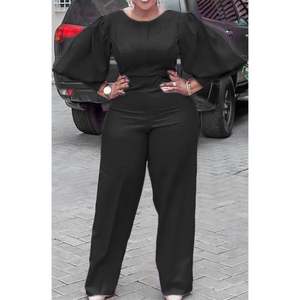 Sexy Fashion Pleated <strong>Cami</strong> Jumpsuit African Dress Long Sleeve Slim Body Women's Summer New Beachwear Female 2024 New Africa - Product Image 6