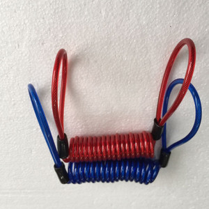 120cm alarme disque serrure sécurité Anti <span class=keywords><strong>voleur</strong></span> vélo moto roue frein à disque alarme serrure et sac et rappel ressort câble - Product Image 5