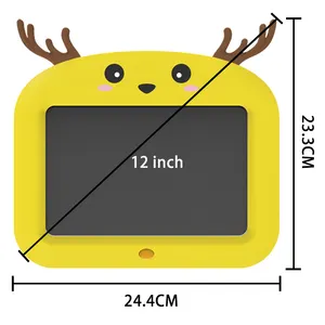 11'' Deer LCD Kinder-Pad Kinderkarikatur Tiere LCD Zeichenbrett löschbares elektronisches Schreib-Tablett