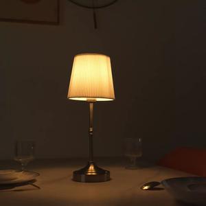 Lampu LED Portabel Besi Dekorasi Interior Modern, Warna Dapat Disesuaikan, Tanpa Kabel, Kain, Gaya Etnik, Lampu Hotel, Baterai - Product Image 5