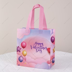 กระเป๋าช้อปปิ้งมีหูหิ้วทำจากวัสดุรีไซเคิลดีไซน์ลายการ์ตูนพิมพ์แบบกำหนดเอง - Product Image 3