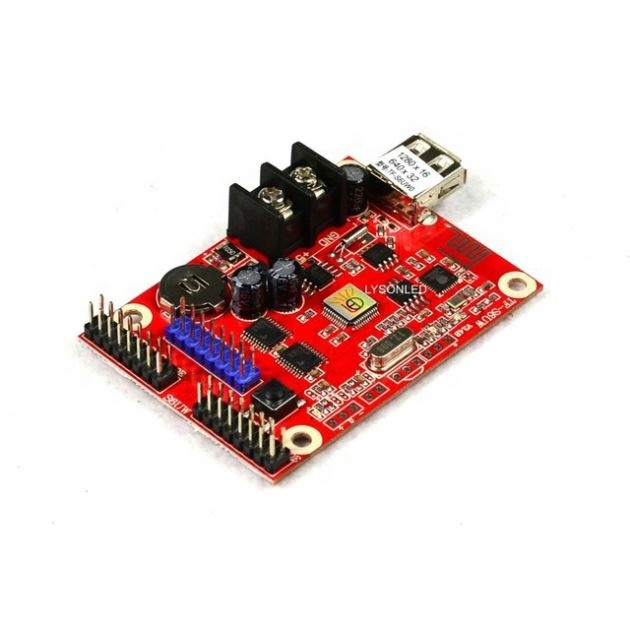WIFI USB-disk TF-S6UW0 LED Control Card P10 Single Dual Color Display Controller