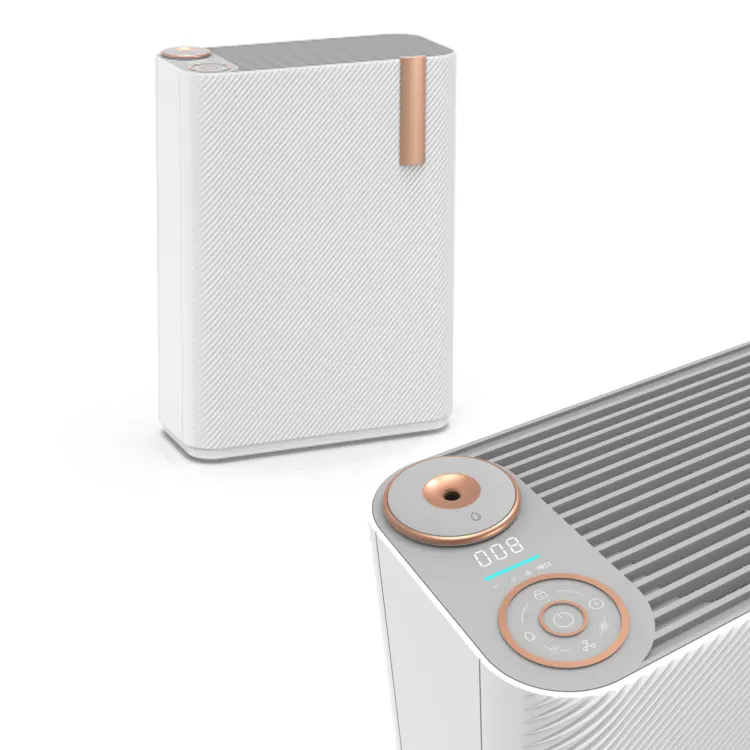 Fashion smart portable Activated Carbon negative ion wifi Personal Air Cleaner uvc humidifier Air Purifier