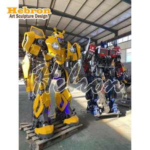 Statue de Robot Géant Transformable en Métal pour Voiture, Grande Taille, en Acier Inoxydable, <span class=keywords><strong>Optimus</strong></span> <span class=keywords><strong>Prime</strong></span>, Personnage de Film - Product Image 6