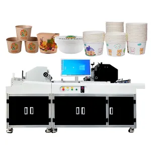 Foofon Factory Price Automatic Paper Cup Printing Machine High Quality Corrugated Carton Printer Single Pass Printing Machine