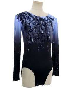 <span class=keywords><strong>Justaucorps</strong></span> de gymnastique à manches longues sur mesure en gros, respirant, pour femmes et hommes, tenue de danse rythmique, tenue de performance, costume de patinage sur glace - Product Image 4