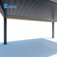 Pergola Bioclimatique Motorisée Autoportante en Aluminium Sweet Home, Écologique, Résistante au Vent et à l'Eau