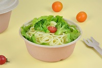 Boîte alimentaire jetable en pulpe de papier écologique biodégradable pour emporter, idéale pour le beurre, le riz, les gâteaux, les burgers, les croissants et les pâtisseries