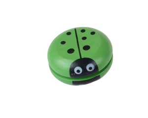 Jouet pour enfants en bois écologique en forme de tambour, avec logo personnalisé en usine, abeille colorée mignonne, promotionnel - Product Image 4
