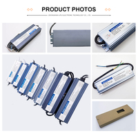 Fuente de Alimentación LED para Exteriores de Alta Eficiencia, 60w 80w 100w 150w 200w 300w 400w 48v 36v 24v 12v, IP67 Impermeable