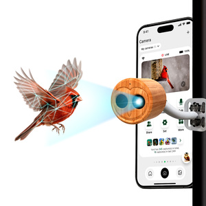 <span class=keywords><strong>Cam</strong></span>éra Intelligente pour Oiseaux, <span class=keywords><strong>4K</strong></span> 32MP, Identification des Oiseaux par IA, WiFi 2.4G/5G, Étanche IP66, Batterie 3000mAh, Diffusion en Direct, Alerte en Temps Réel - Product Image 4