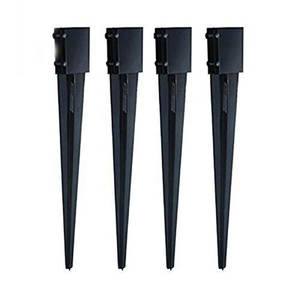 Heavy-Duty 91x150x750mm galvanisé hélicoïdal d'ancrage au <span class=keywords><strong>sol</strong></span> Pile métal acier matière plastique pour la fixation de poteau <span class=keywords><strong>en</strong></span> <span class=keywords><strong>bois</strong></span> revêtement de zinc - Product Image 4