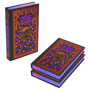 Benutzer definierte Self Publishing Book Mixed Color Folie Hardcover Romane Buchdruck Special Edition Buch mit gesprühten Kanten