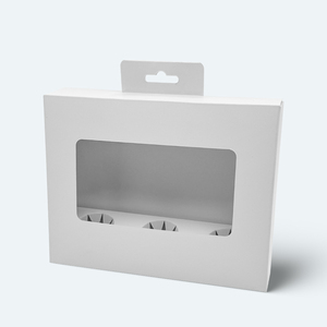 Tùy chỉnh màu sắc và kích thước cardpaper hộp cửa sổ với móc và cố định khay bên trong cho siêu thị hiển thị bao bì - Product Image 2