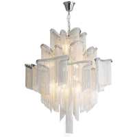 Lustre contemporain à étages DD260923 avec design de chaînes à franges superposées, idéal pour villa, restaurant, salle de banquet et décoration de plafond domestique