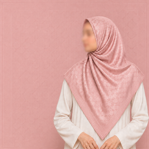 Écharpe carrée en satin jacquard uni Wafa Fashion 110x110 cm, design encadré, polyester de qualité supérieure, finition brillante, toutes saisons - Product Image 3
