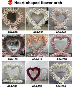Arco de Flores en Forma de Corazón con Rosas Blancas para Decoración Romántica de Propuesta de Matrimonio y Compromiso - Product Image 5