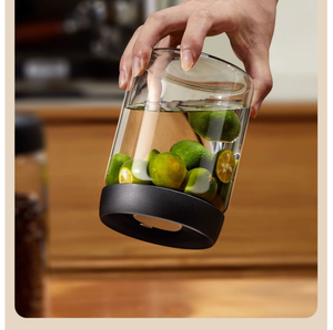 Barattolo <span class=keywords><strong>di</strong></span> stoccaggio del caffè in <span class=keywords><strong>vetro</strong></span> borosilicato alto barattolo <span class=keywords><strong>sottovuoto</strong></span> fatto a mano per la conservazione termine - Product Image 5