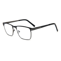 Marco de metal personalizado para gafas de hombre, marco de cristal transparente colgante para pared, pictu, soporte de exhibición para gafas ópticas