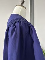 Robes de chorale bleues cannelées personnalisées en gros avec étole de chorale assortie et logo brodé pour les services religieux